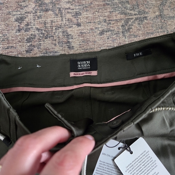 NWT Scotch & Soda Faye High Rise Relaxed Tapered Leg Paper Bag Utility Pants XS - Picture 5 of 7